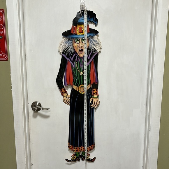 Vintage Halloween 1988 Beistle 40" Die Cut Jointed Hinged Witch Decoration - Picture 17 of 17